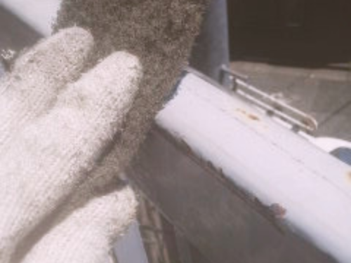 つがる市｜鉄部塗装　ケレン作業 241220